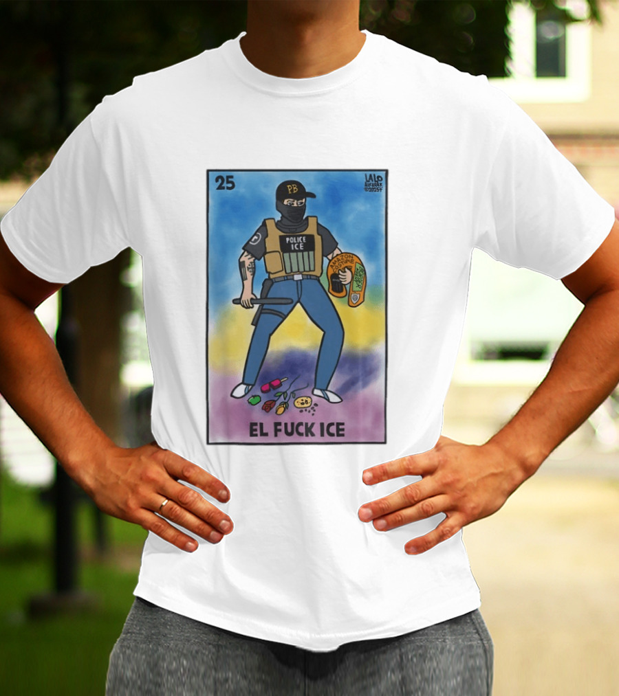 Police Ice Amazon Costume El Fck Ice Lalo Alcaraz 2023 PB T-Shirt