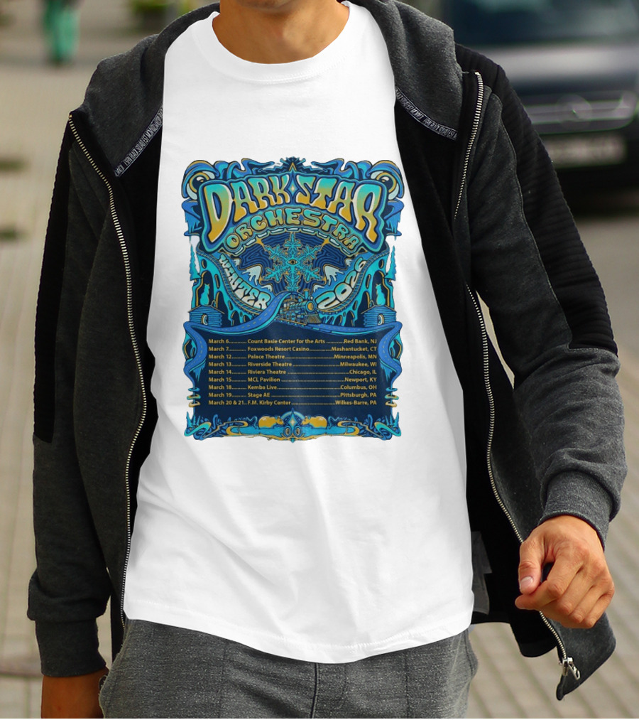 Dark Star Orchestra Winter Tour 2026 Concert Dates And Locations T-Shirt