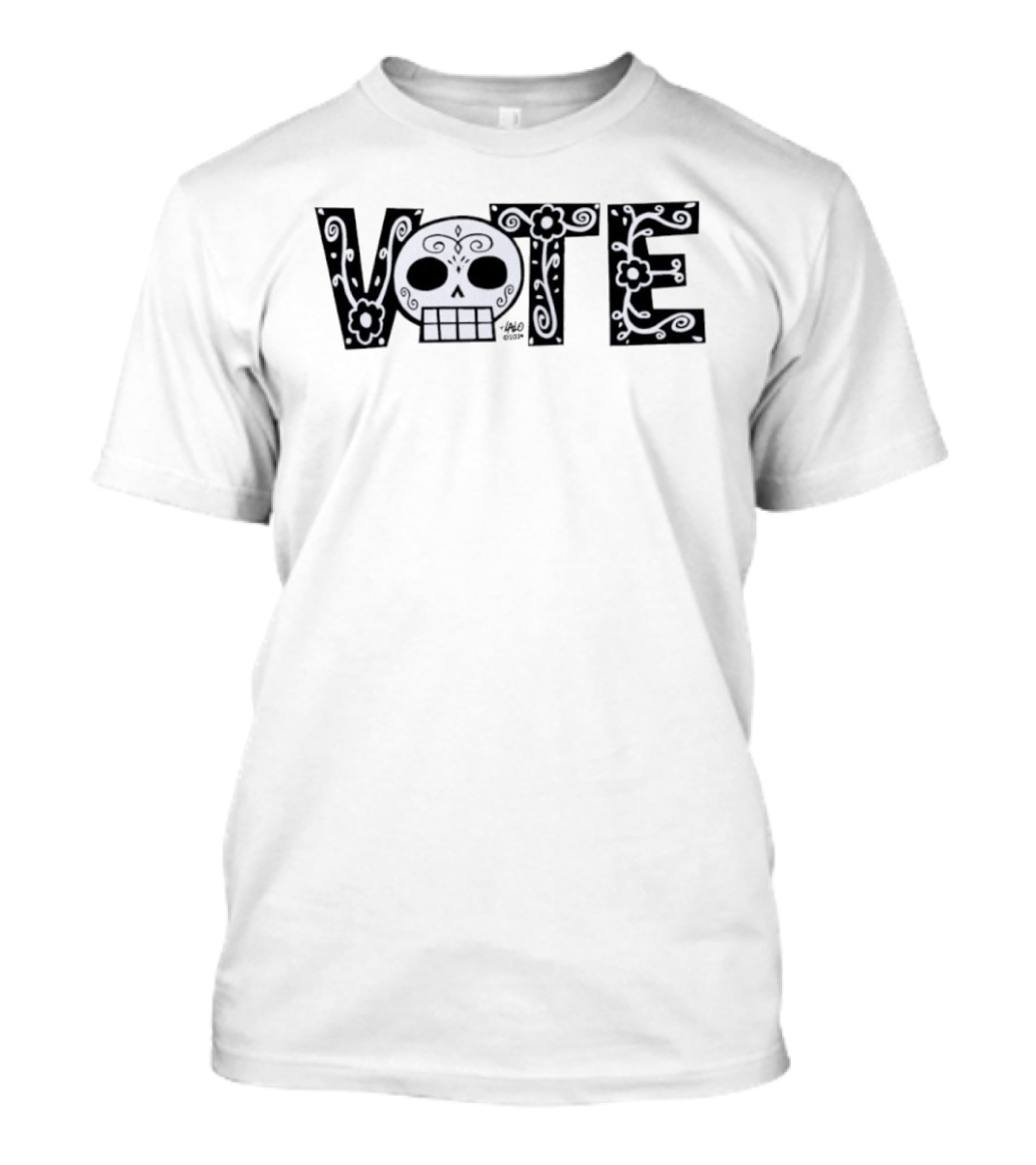 Dia De Los Muertos Calavera Vote Skull Celebration T-Shirt