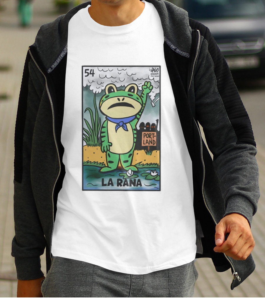 54 La Rana Frog Portland Lalo Clicowvis T-Shirt