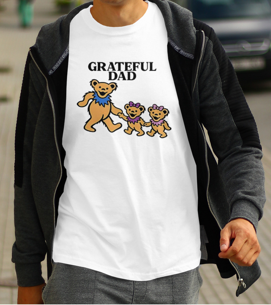Grateful Dad Dancing Bears Family Grateful Dead Bears T-Shirt