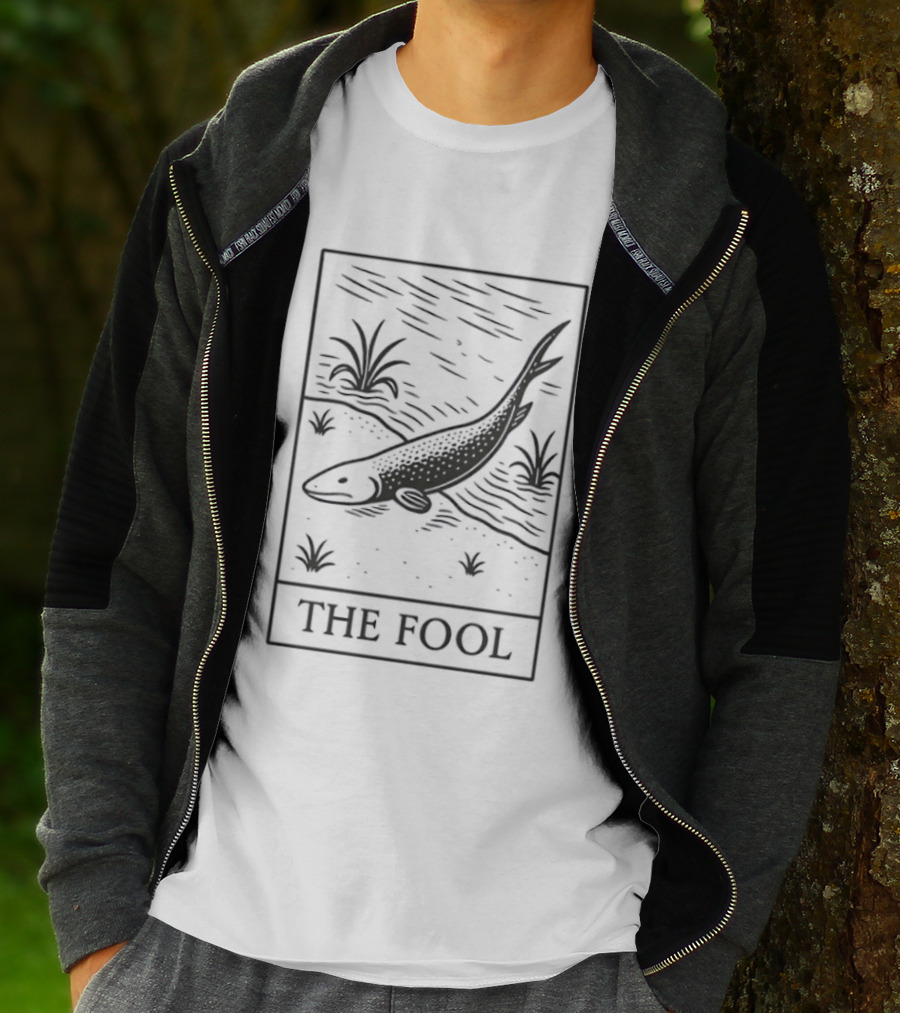 The Fool Fish Devonian Era Tarot Aesthetic T-Shirt