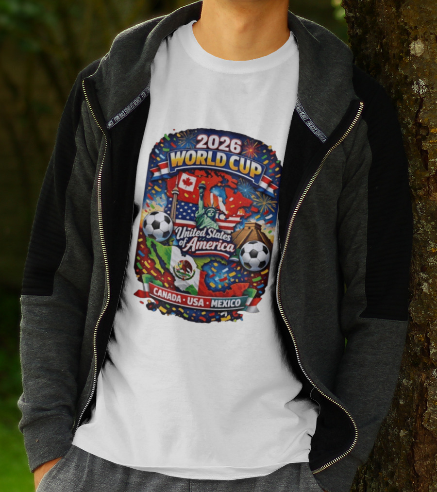 2026 World Cup United States Of America Canada USA Mexico Soccer Celebration T-Shirt