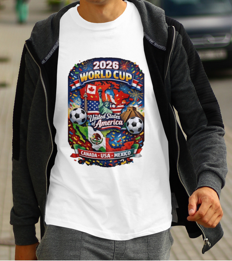 2026 World Cup United States Of America Canada USA Mexico Soccer Celebration T-Shirt