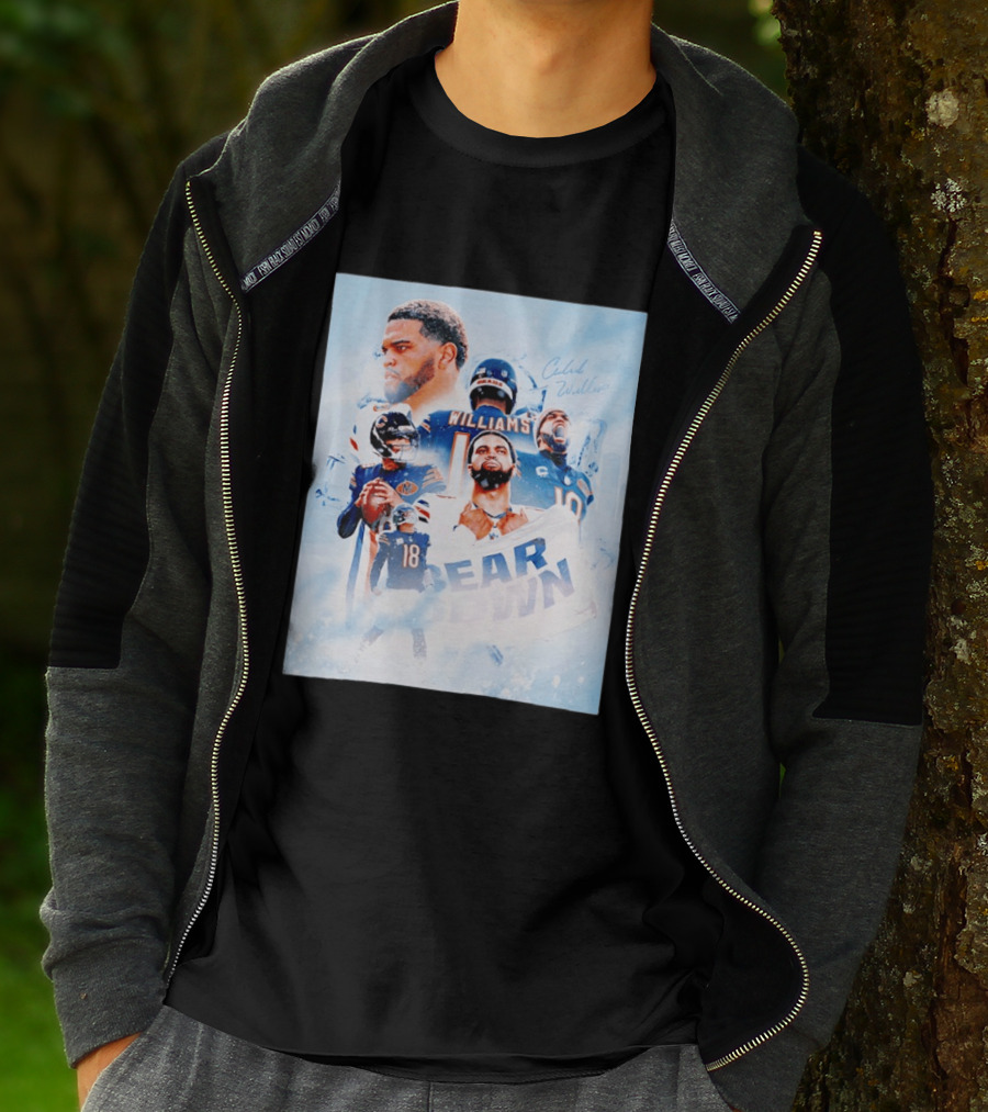 Caleb Williams Bear Down Chicago Quarterback Leadership T-Shirt