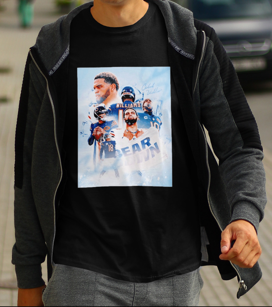 Caleb Williams Bear Down Chicago Quarterback Leadership T-Shirt