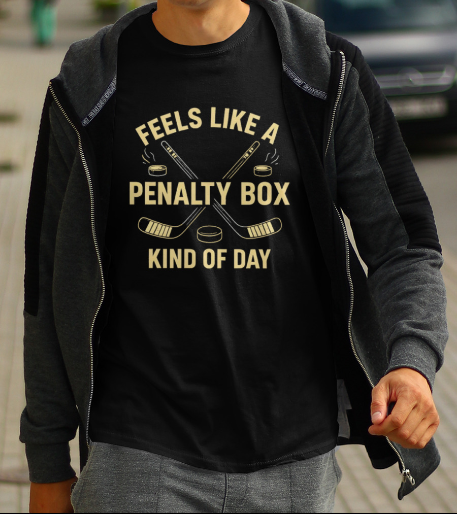 Penalty Box Kind Of Day Vintage Hockey Humor T-Shirt