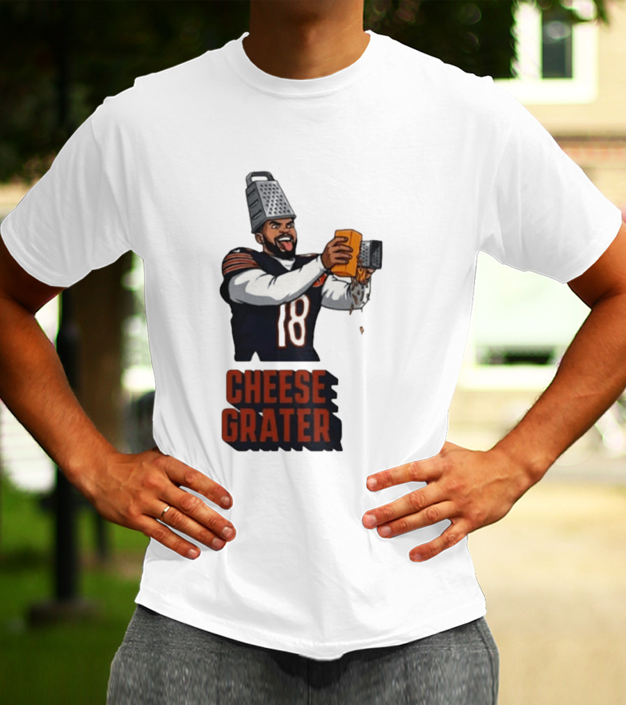 Caleb Williams Cheese Grater Chicago Football Humor T-Shirt