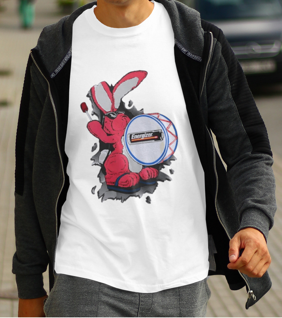 Energizer Bunny Vintage 90s Battery Drumming T-Shirt