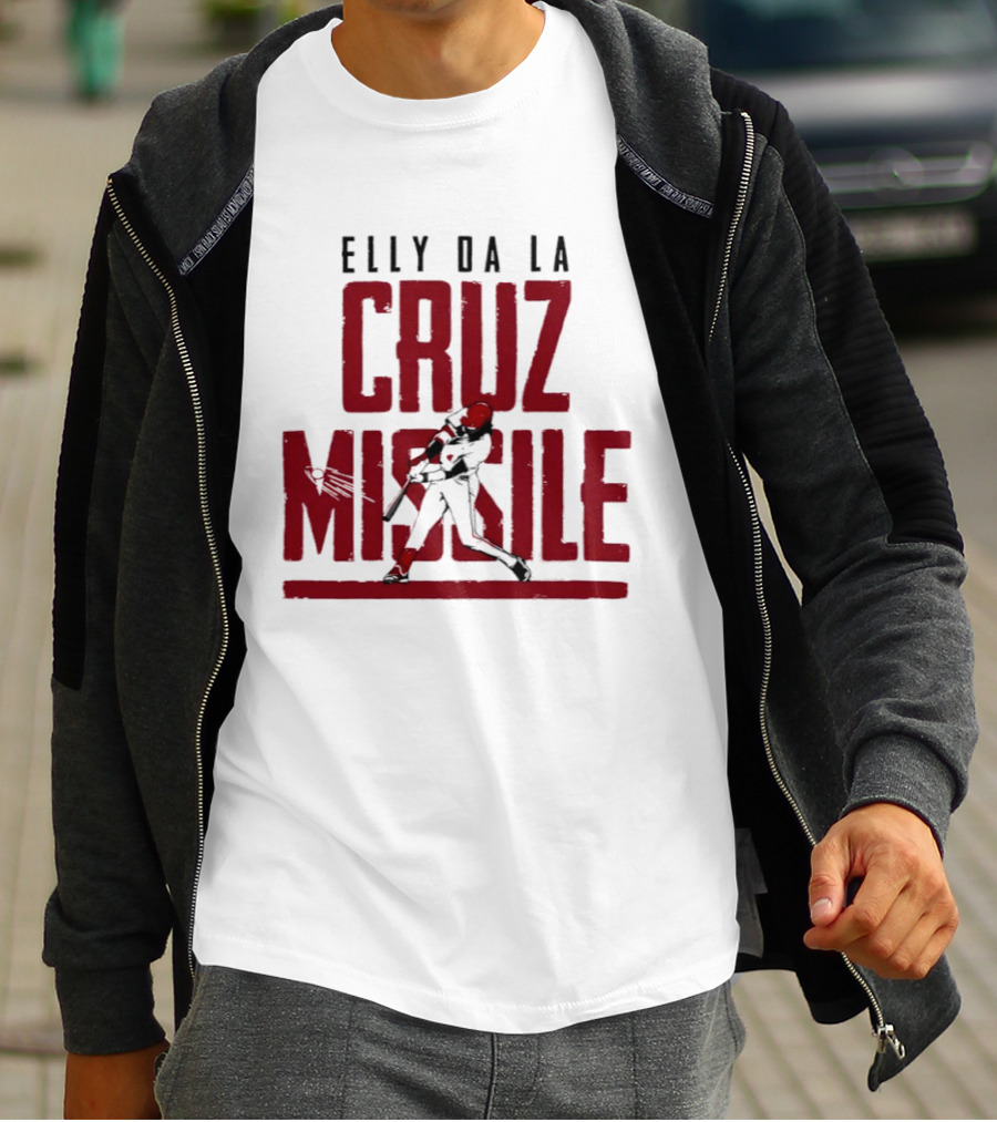 Elly De La Cruz Missile Cincinnati Reds MLB T-Shirt