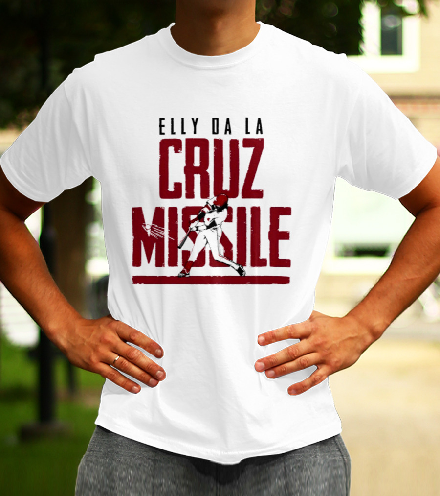 Elly De La Cruz Missile Cincinnati Reds MLB T-Shirt