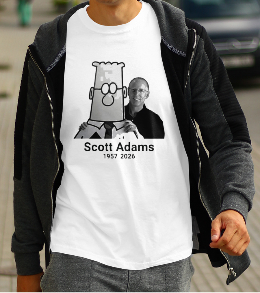 Scott Adams 1957 2026 Dilbert T-Shirt