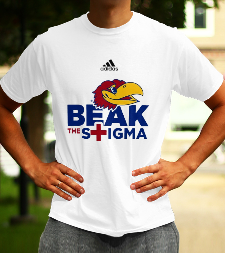 Adidas Kansas Jayhawks Beak The Stigma T-Shirt