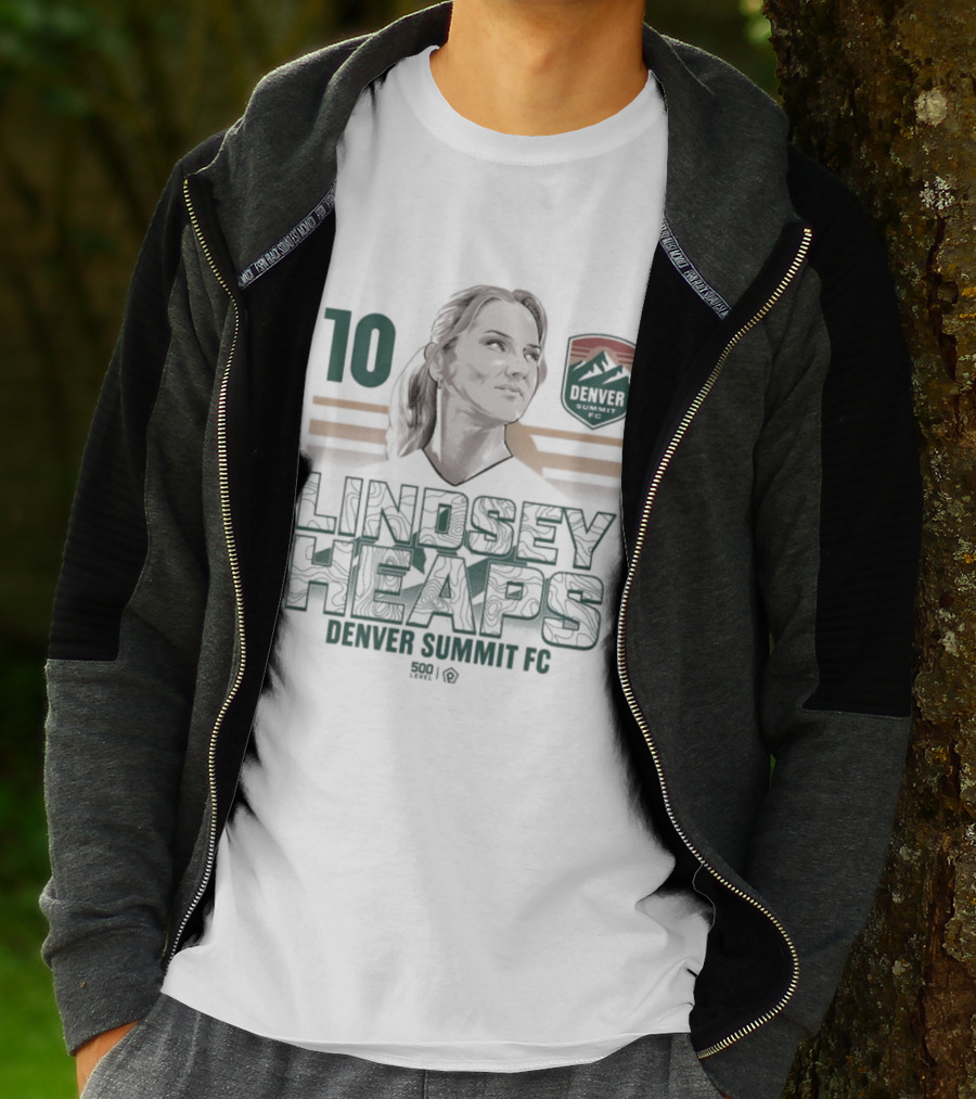 Lindsey Heaps 10 Denver Summit FC Vector T-Shirt