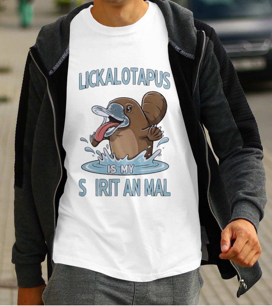 Lickalotapus Platypus Is My Spirit Animal T-Shirt