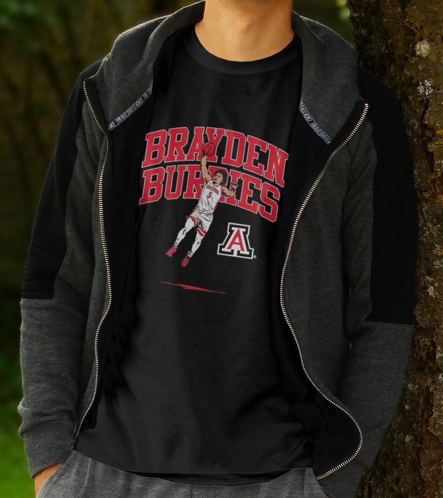Arizona Basketball Brayden Burries Athlete Number 5 T-Shirt