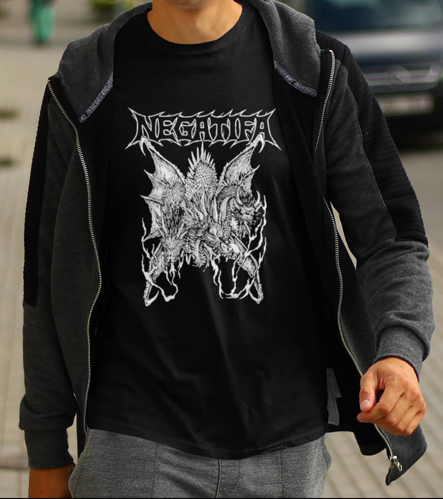 Negatifa Japan Tour 2026 Black Metal Concert T-Shirt
