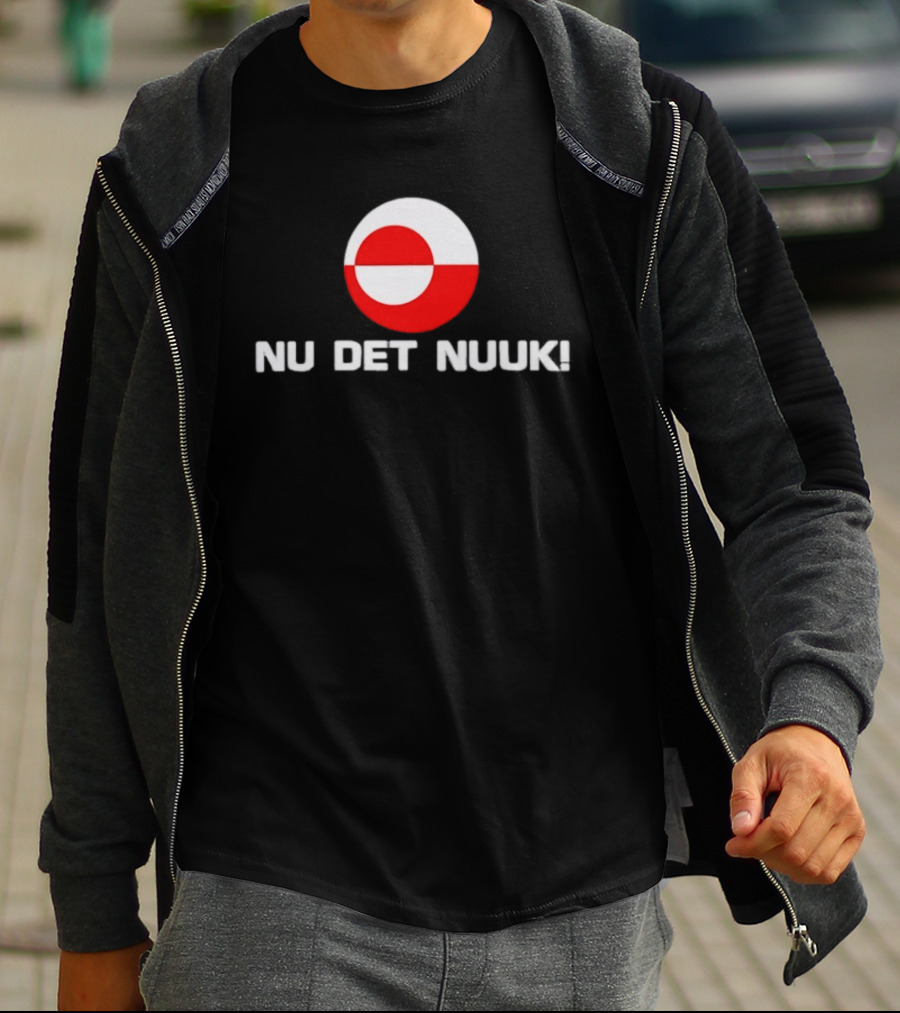 Nu Det Nuuk Greenland Flag Circle T-Shirt