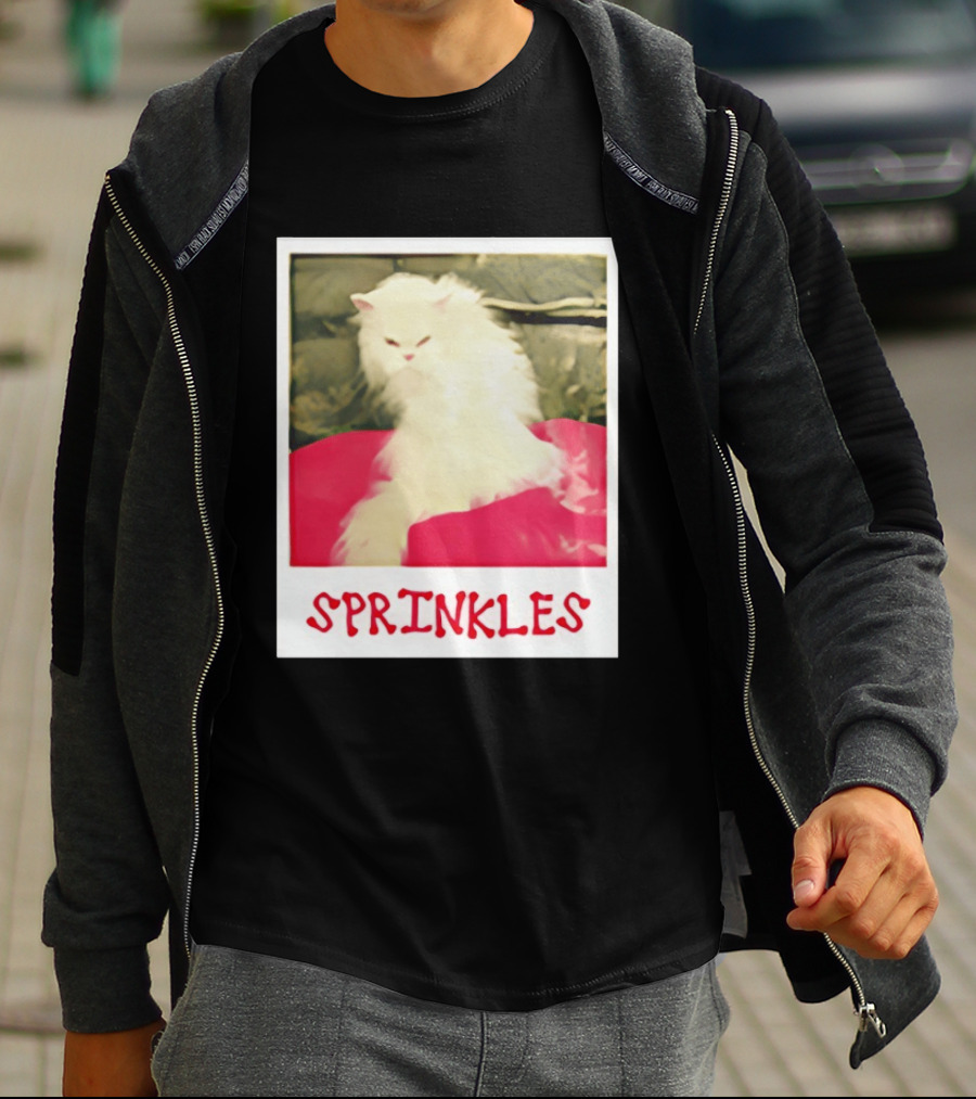 Office Angela Martin Sprinkles Cat Image Pólvora T-Shirt