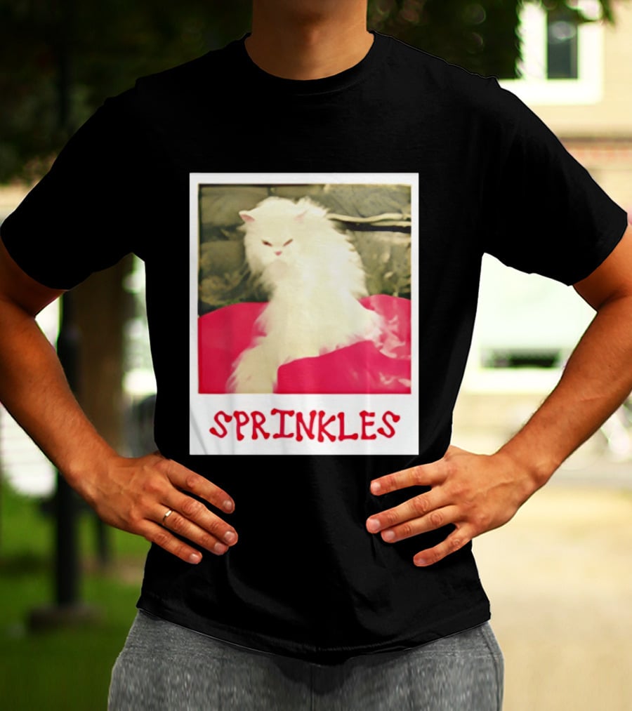 Office Angela Martin Sprinkles Cat Image Pólvora T-Shirt
