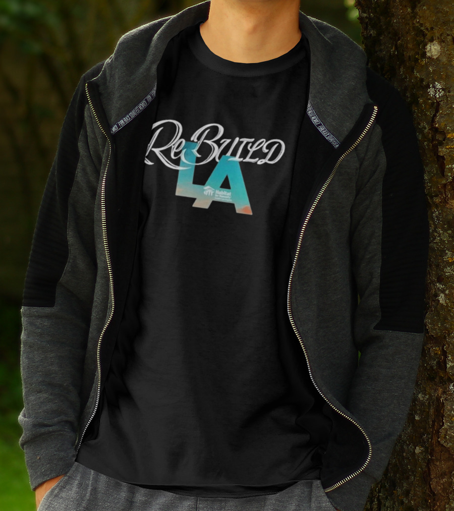 Rebuild LA Habitat For Humanity Sponsorship T-Shirt