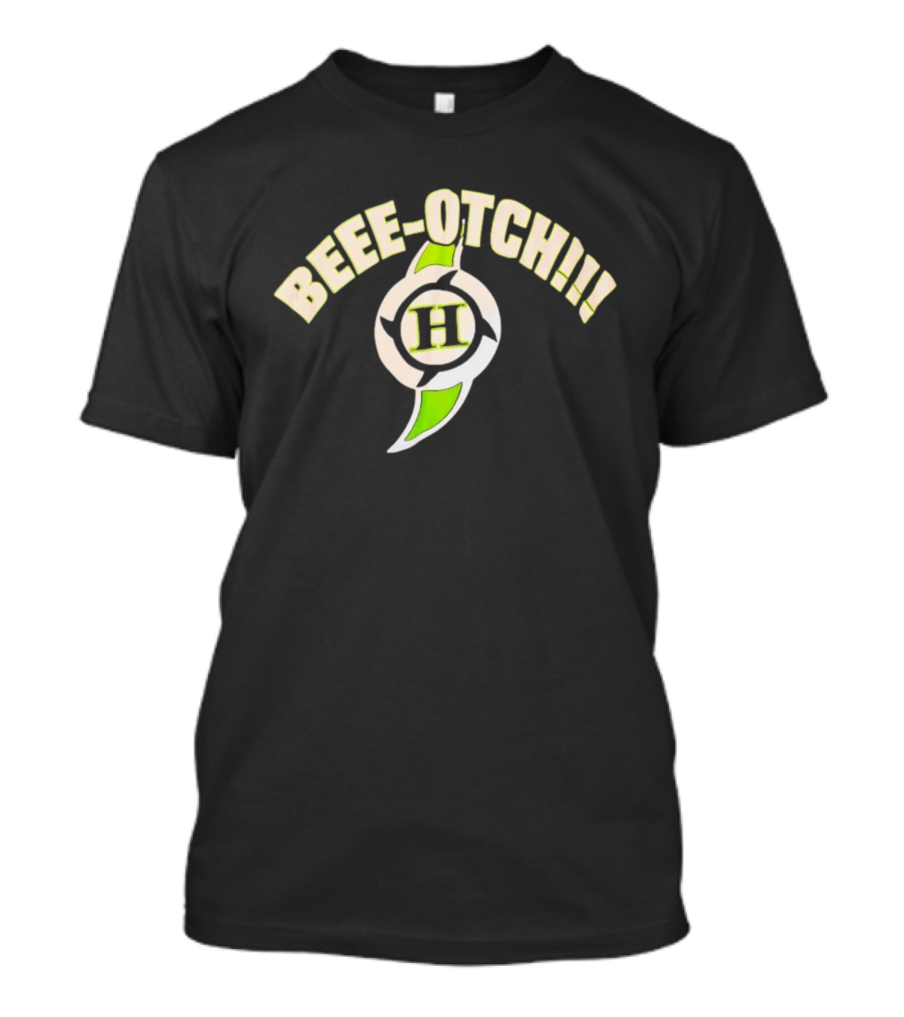 Beee Otch Hurricane Helms Symbol H Spinner T-Shirt