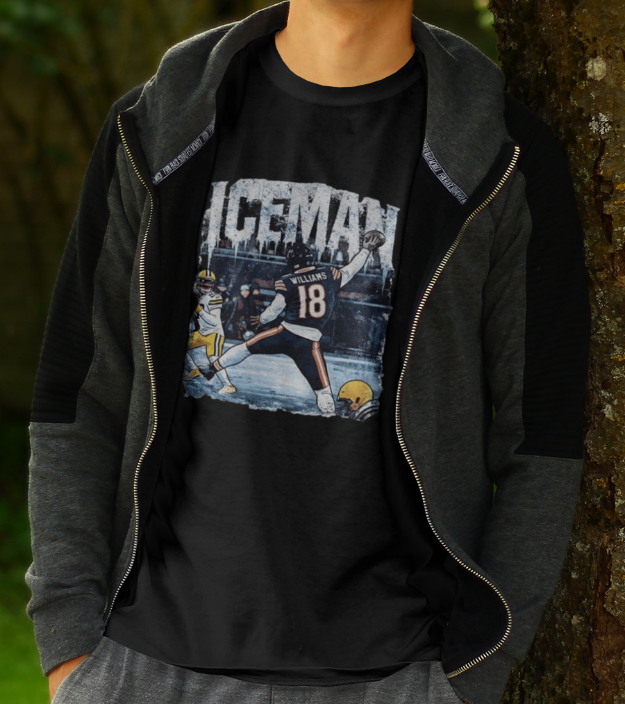 Caleb Williams Iceman Chicago Bears Football Tailgate Game Day Quarterback Action T-Shirt