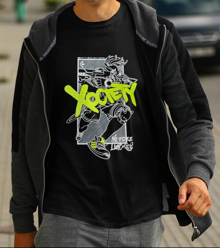 Xociety No Free Lunch Streetwear Fashion T-Shirt