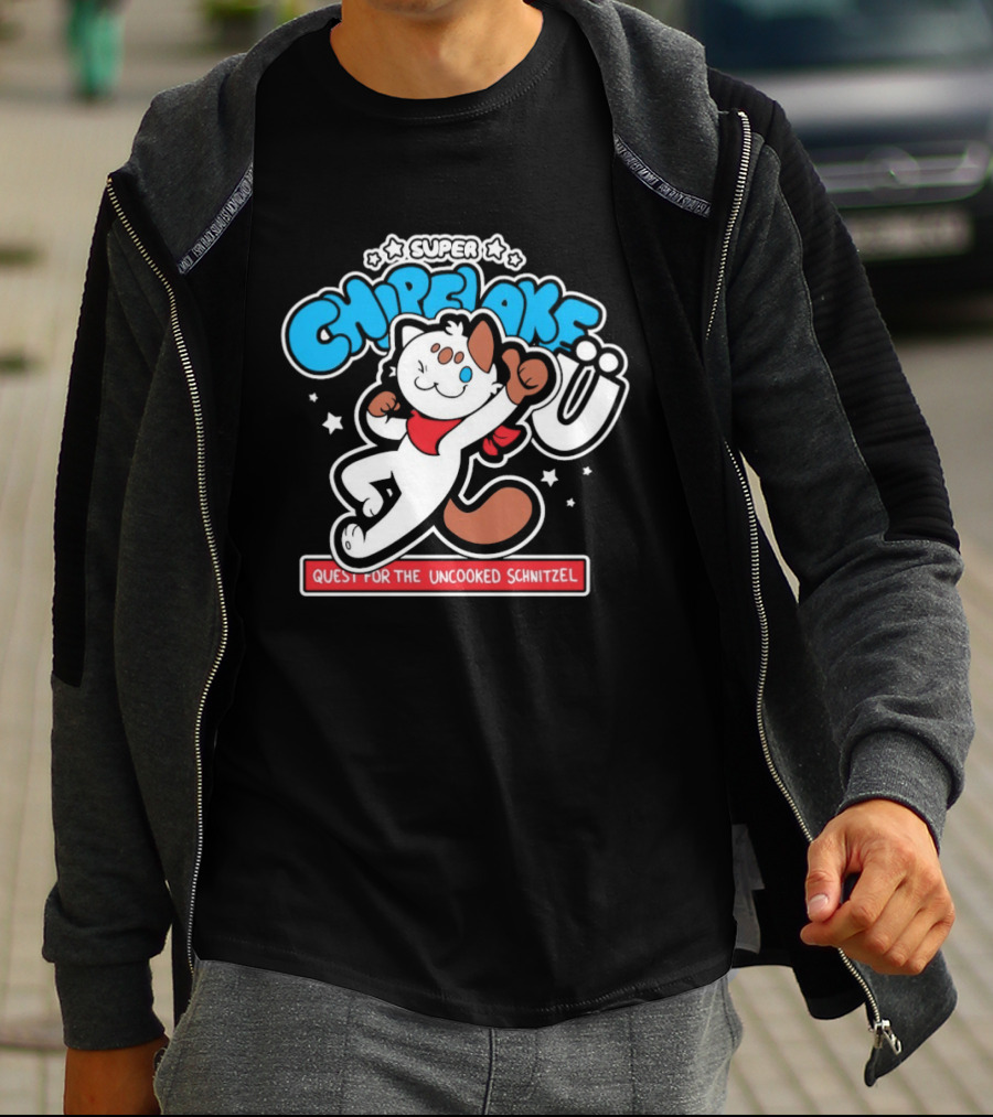 Chipflake Super Chipflake Ü Quest For The Uncooked Schnitzel T-Shirt