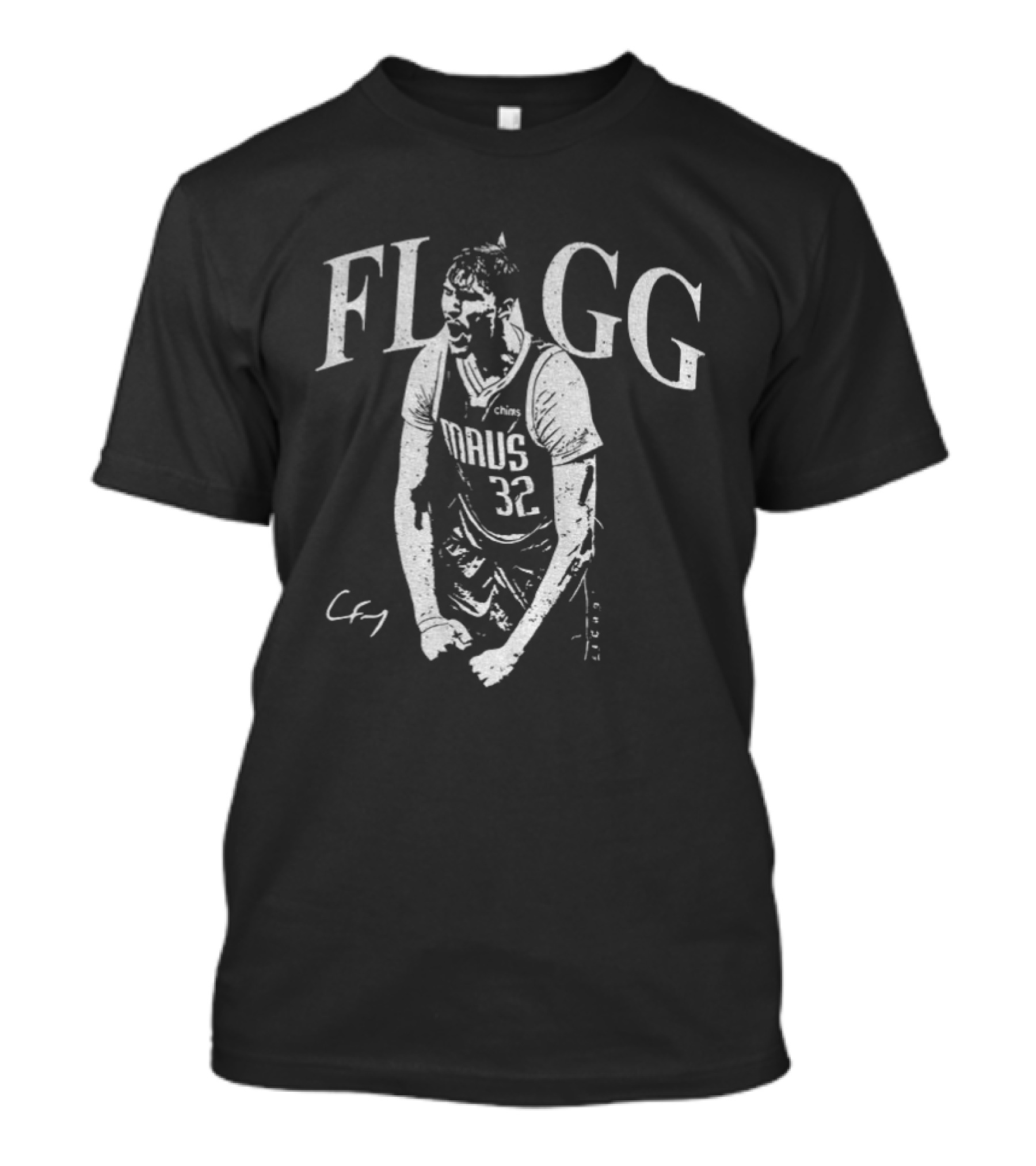 Cooper Flagg Mavs 32 Basketball Flgg Text Cfy Signature T-Shirt