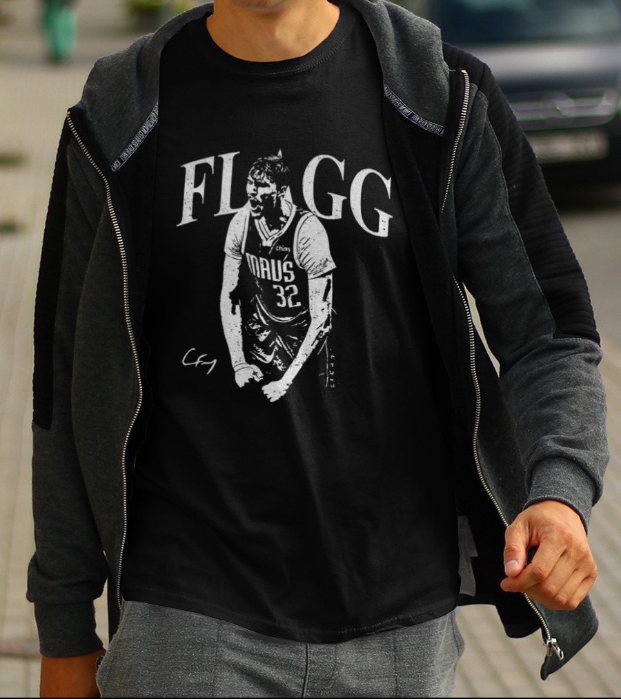 Cooper Flagg Mavs 32 Basketball Flgg Text Cfy Signature T-Shirt