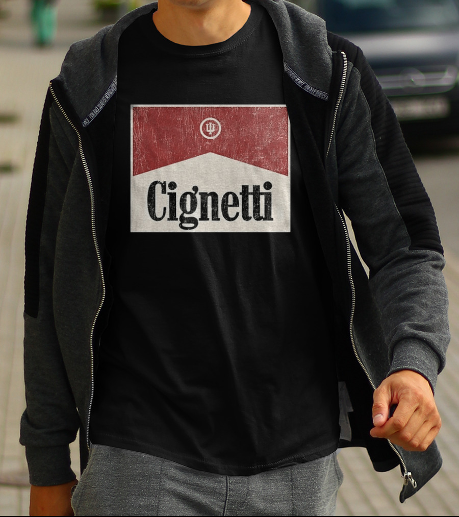 Cignetti Indiana Hoosiers College Football Coach IU Circular T-Shirt