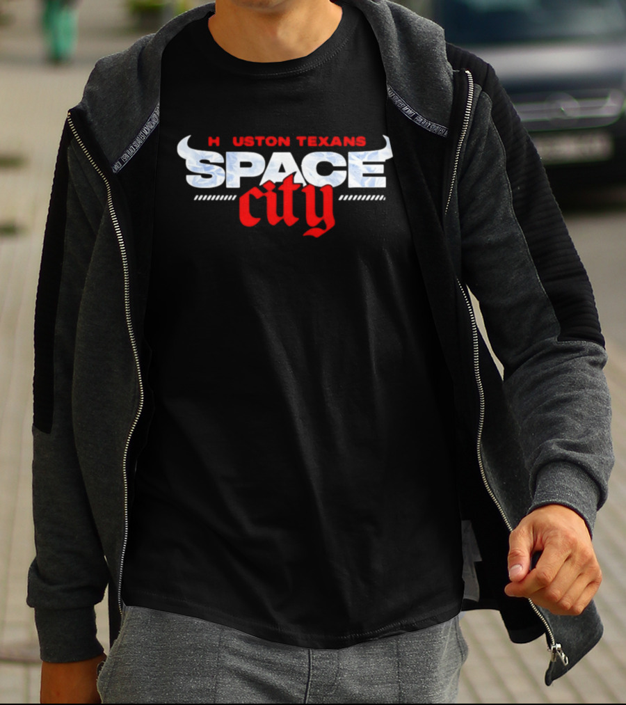 Houston Texans Space City Football T-Shirt