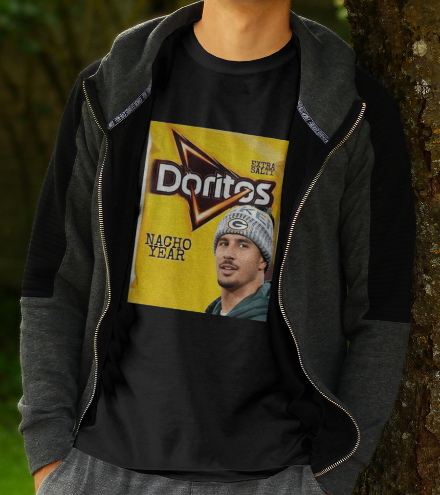 Doritos Nacho Year Extra Salty Green Bay Packers Football Beanie T-Shirt
