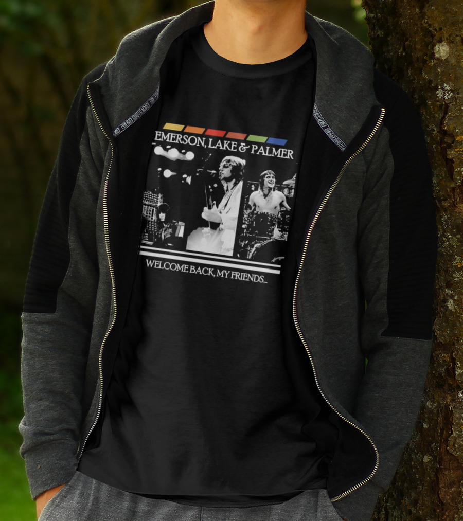 Emerson Lake And Palmer Welcome Back My Friends Retro Concert T-Shirt