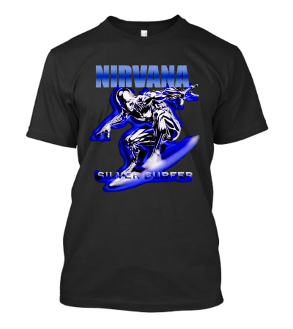 Nirvana Silver Surfer Marvel Comic Fusion T-Shirt
