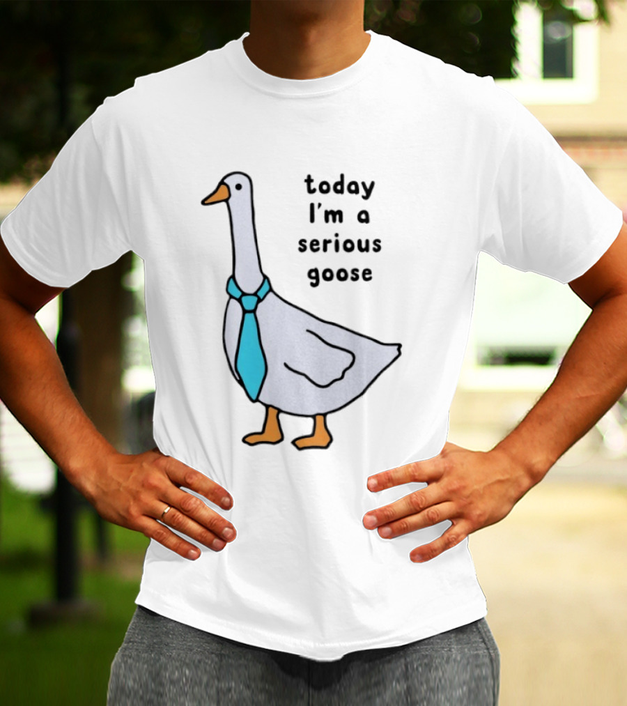 Today I'm A Serious Goose With A Tie T-Shirt