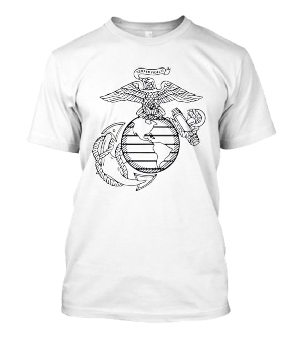 Avatar Jake Sully US Marines Semper Fidelis Eagle Globe And Anchor T-Shirt