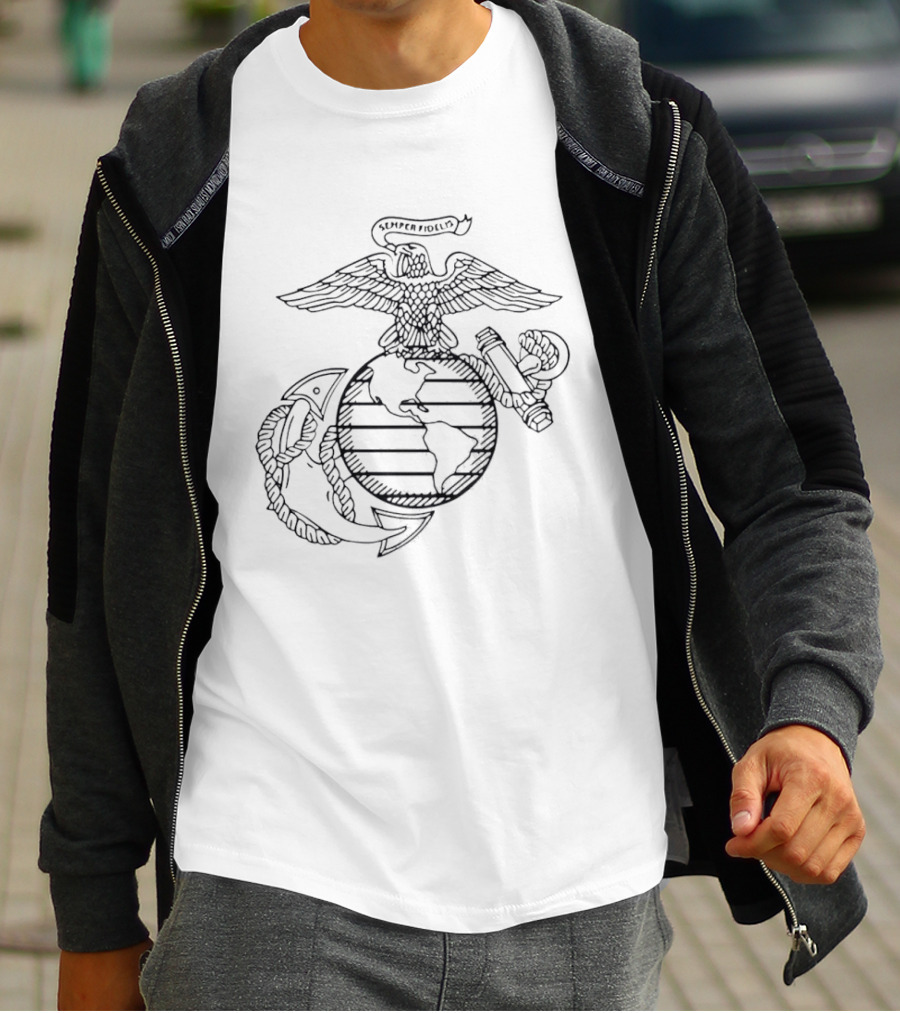 Avatar Jake Sully US Marines Semper Fidelis Eagle Globe And Anchor T-Shirt