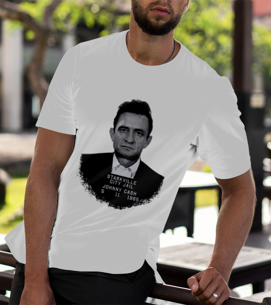 Johnny Cash Starkville City Jail 5 11 1965 T-Shirt
