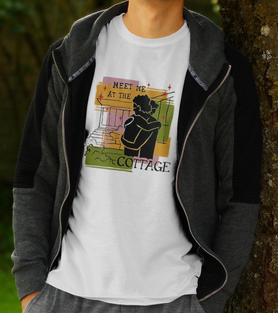 Meet Me At The Cottage Embrace By The Porch Steps T-Shirt