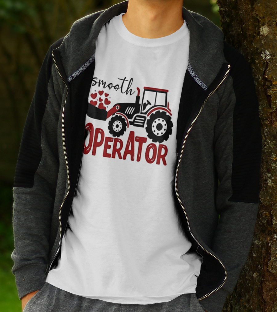 Smooth Operator Toddler Tractor Hearts T-Shirt