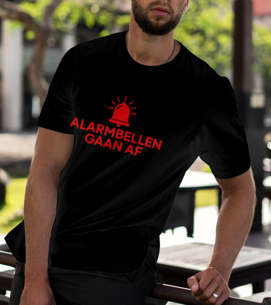 Alarmbellen Gaan Af Bell Symbol Alert T-Shirt