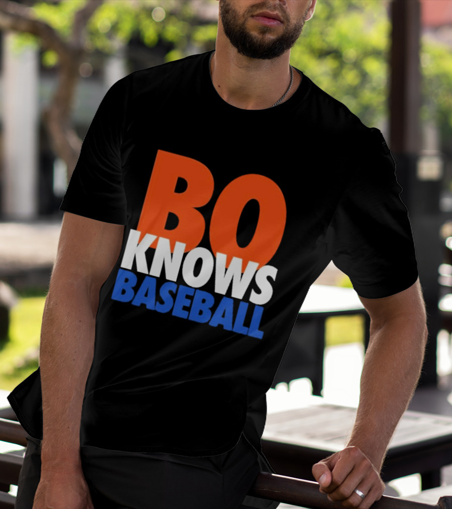 Bo Knows Baseball Retro Sports T-Shirt