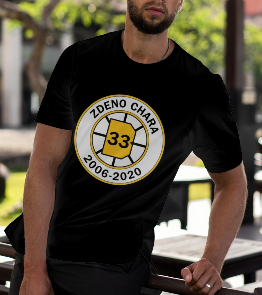 Boston Bruins Zdeno Chára 33 Commemorative 2006 2020 T-Shirt