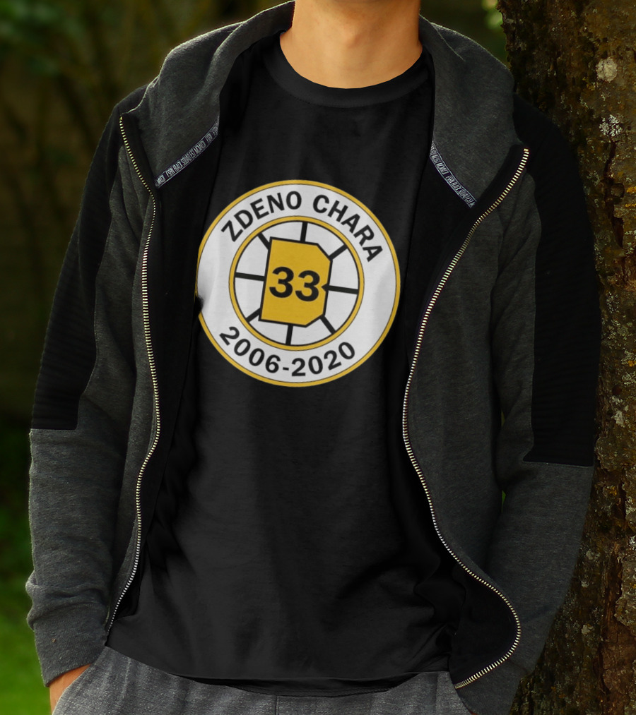 Boston Bruins Zdeno Chára 33 Commemorative 2006 2020 T-Shirt
