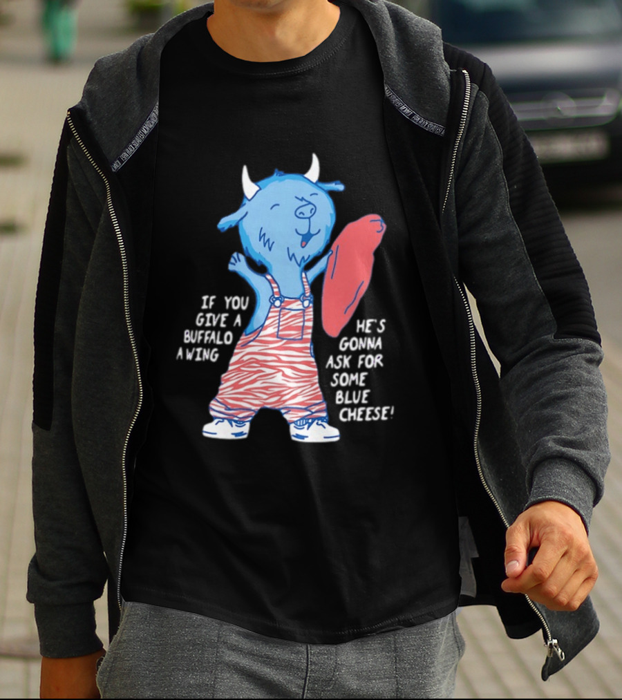 Buffalo Bills Blue Cheese Buffalo Wing Retro Peppermintźć T-Shirt