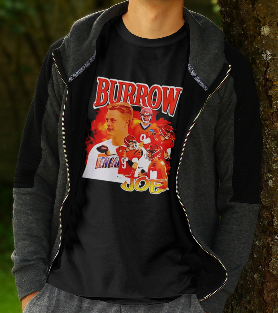 Burrow Joe 9 Cincinnati Bengals Football Star Blazing T-Shirt