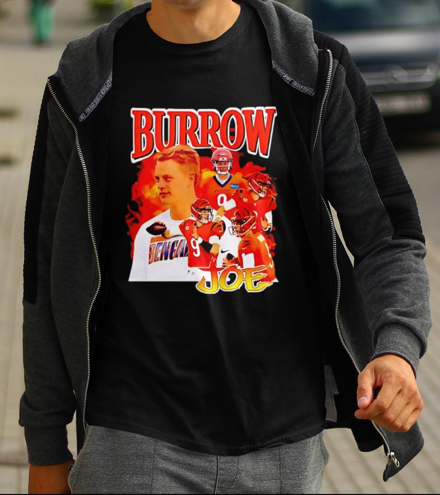 Burrow Joe 9 Cincinnati Bengals Football Star Blazing T-Shirt