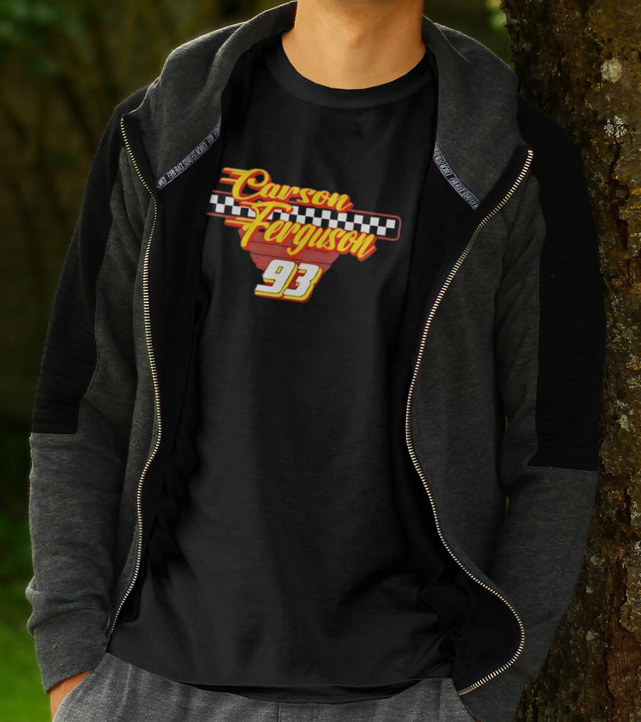 Carson Ferguson 93 Racing Checkered Flag T-Shirt